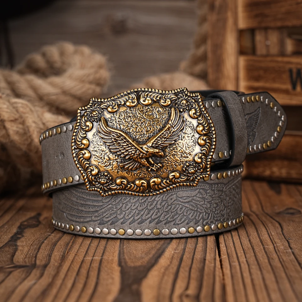 Custom Western Belts With Name Western Brown Cowboy Leather Belt