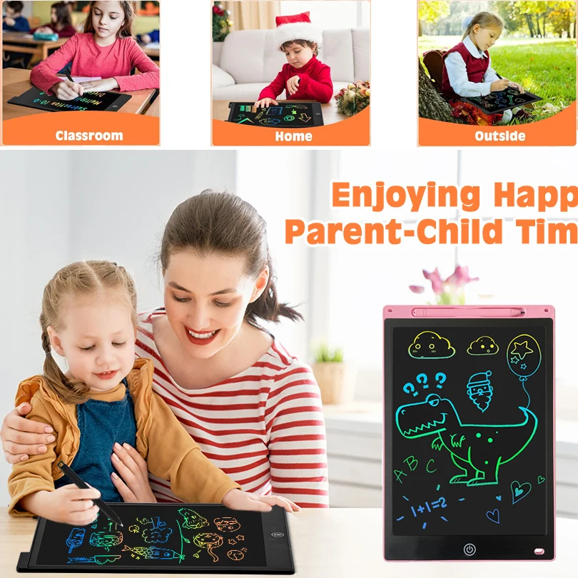 LCD Writing Tablet Doodle Board,8.5 inch Colorful Drawing Pad, Electronic Drawing Tablet, Drawing Pads, Travel Gifts for Kids 2