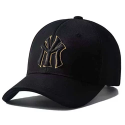 Camouflage Embroidered Baseball Cap - Adjustable Outdoor Sun Hat (Black gold 3)