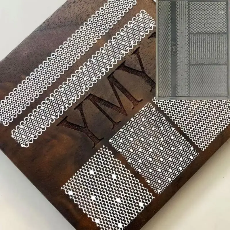 3D 실리콘 네일 몰드 네일 아트 장식 DIY 릴리프 레이스 리본 템플릿 네일 쥬얼리 공예 투명 네일 몰드