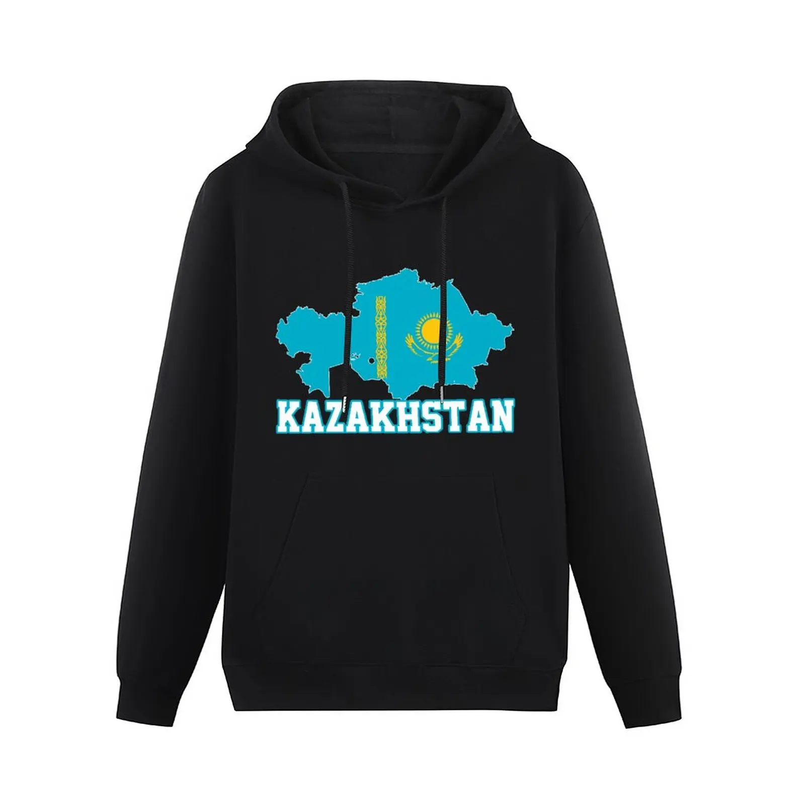 

Men Women Hoodies Kazakhstan Flag Country Map Hoodie Pullover Hip Hop Hooded Sweatshirt Cotton Unisex