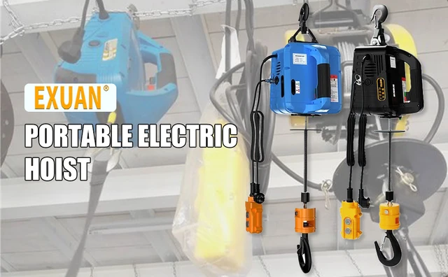  VIETOL Mini polipasto de elevación eléctrico,Grúa casera  pequeña de 220V,Elevador de cable eléctrico interior 510W,Cabrestante  eléctrico con control remoto : Industrial y Científico