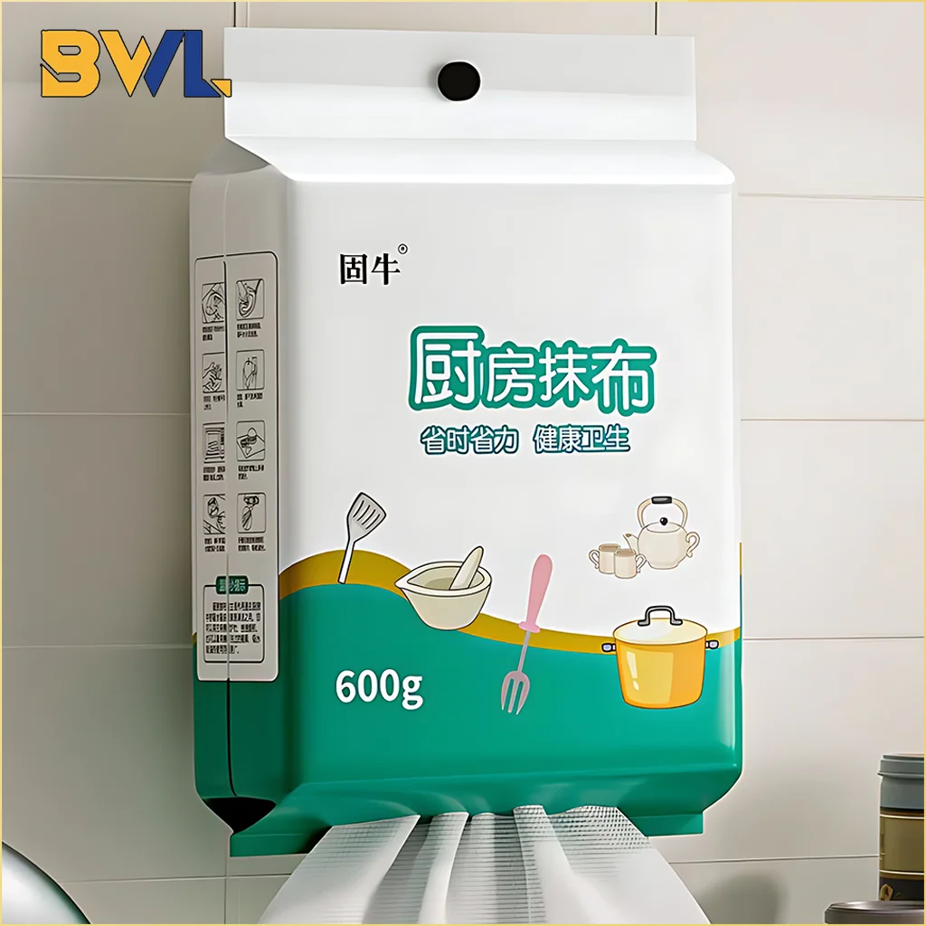 Disposable Paper Towel Kitchen Disposable Wipes Hanging Kitchen Wipes Reusable non-woven cleaning cloth Household Dishcloths Paper Towels Cleaning Pads