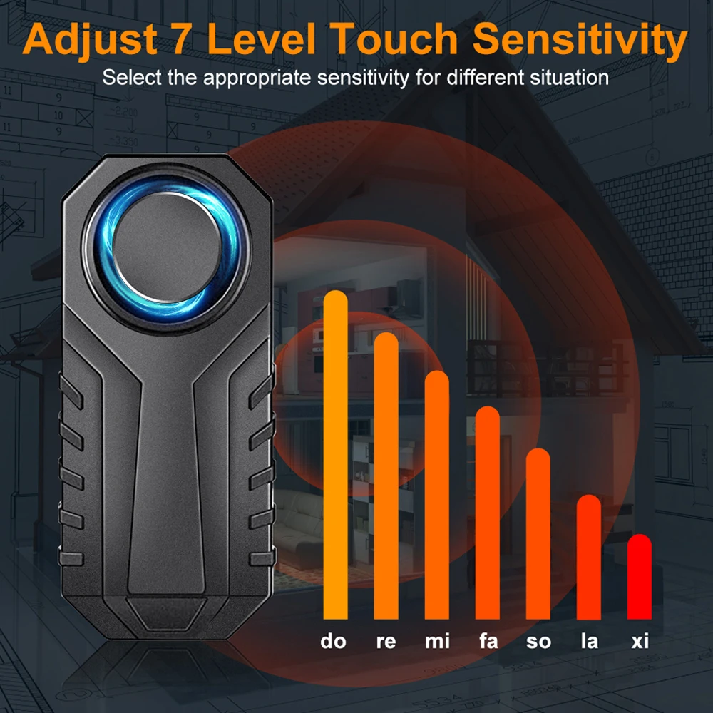 Elecpow Remote Control Bike Alarm Waterproof Motorcycle Electric Bicycle Security 113dB Anti Lost Vibration Warning Alarm Sensor