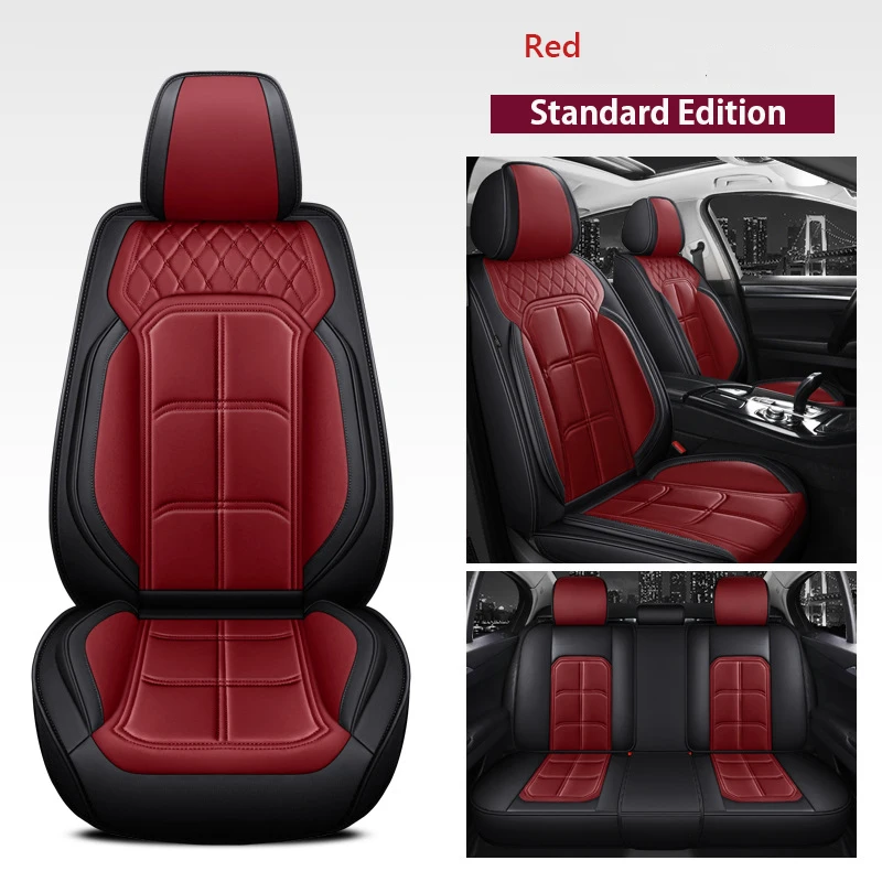 

Leather 5 seats universal car seat cover for Chevrolet Chevy Tahoe 5 seats 2002-2018 2019 four seasons cushion