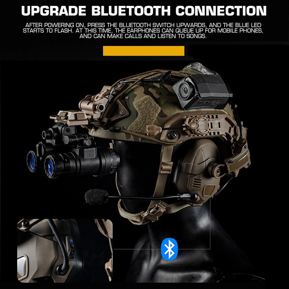 Bluetooth Electronic Noise Reduction Hearing Protection Earmuffs