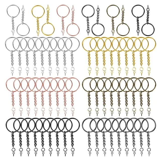 Metal Split Colorful Keyrings Package - Smart Needle