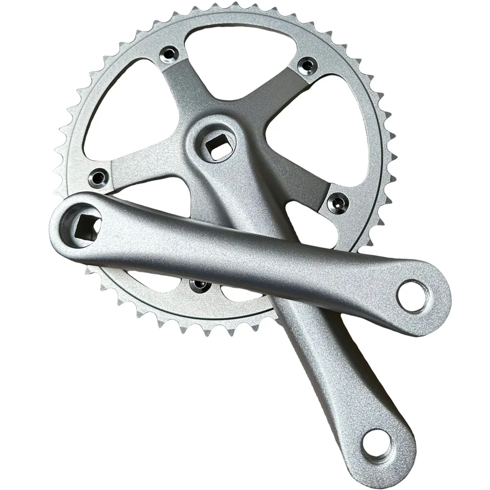 Road Bike Crankset 144BCD 48T Single Speed Crank Arm Set 144mm