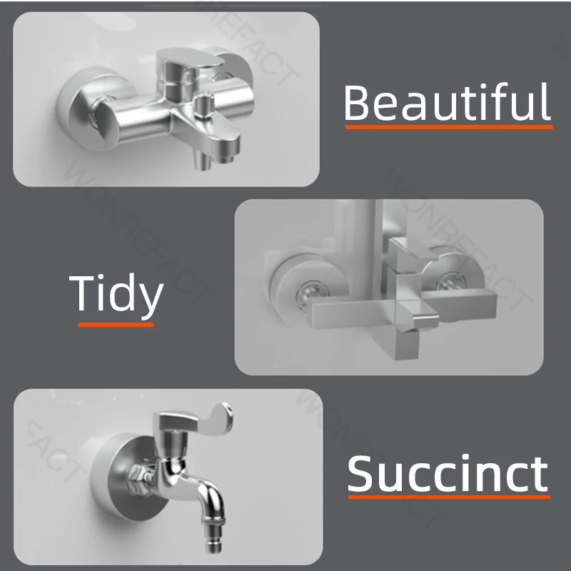 Pipe Wall Cover Faucet Accessories Bathroom Angle Valve Decorative