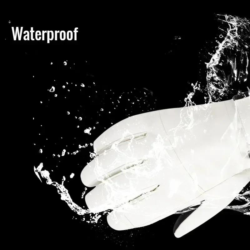 Winter Ski Gloves Men Women Windproof Warm Waterproof Touch-Screen Fleece Non-slip Snowboard Snowmobile Cycling Skiing Gloves 2