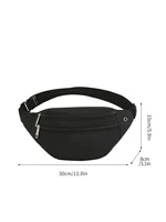 Sac banane mobile pour hommes et femmes, multifonctionnel, grande capacité, anti-éclaboussures, résistant à l'usure, chantier de construction, sac banane d'affaires 4