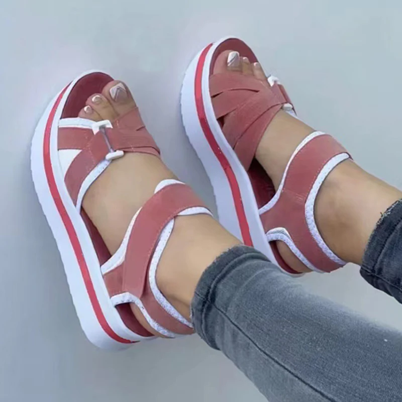 

Summer Women Sandals Open Toe Fashion New Sexy Elegant Womens Sandals Wedge Female Women's Orthopedic Sandal Footwear