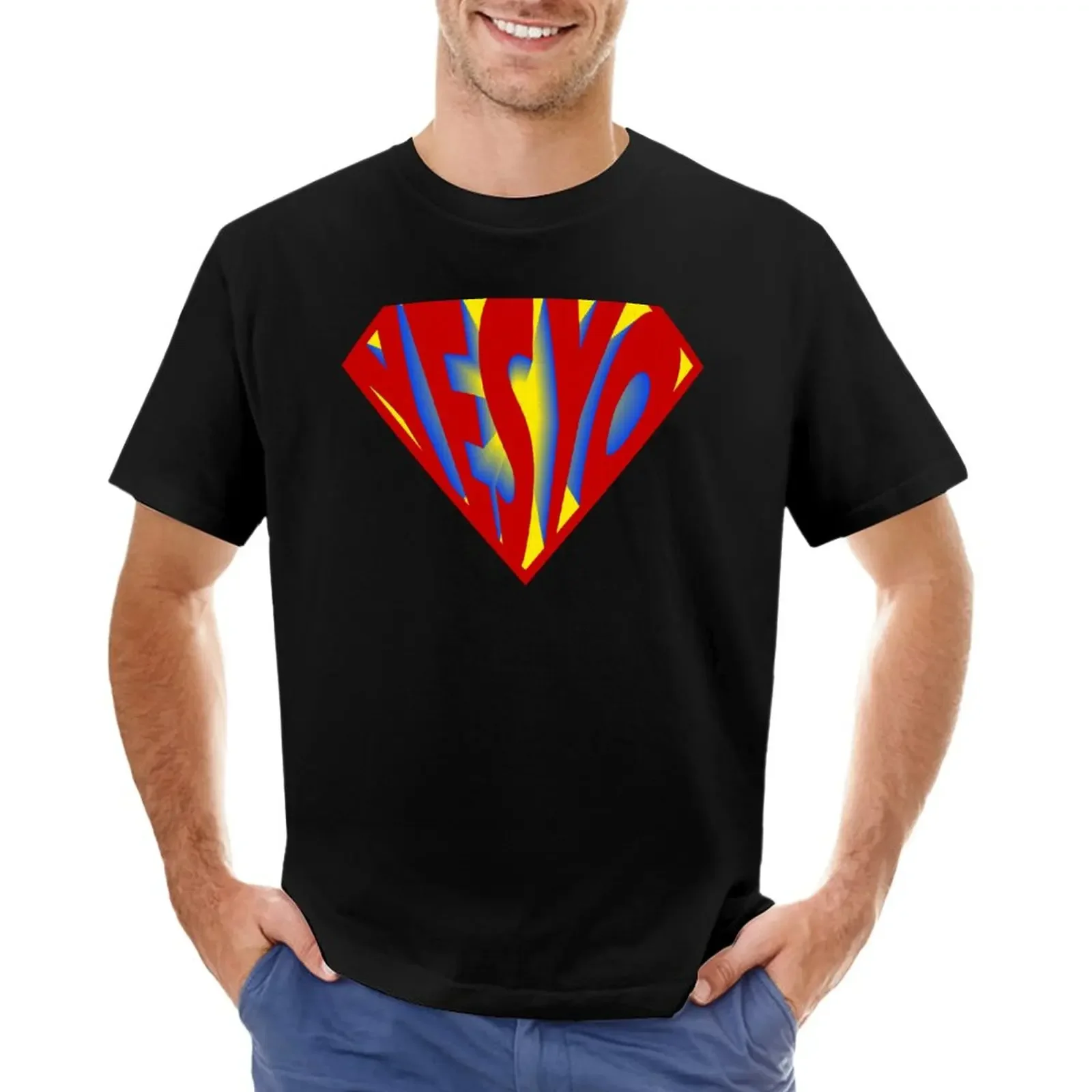 

YesYo T-Shirt quick drying plus size tops sweat black t shirts for men