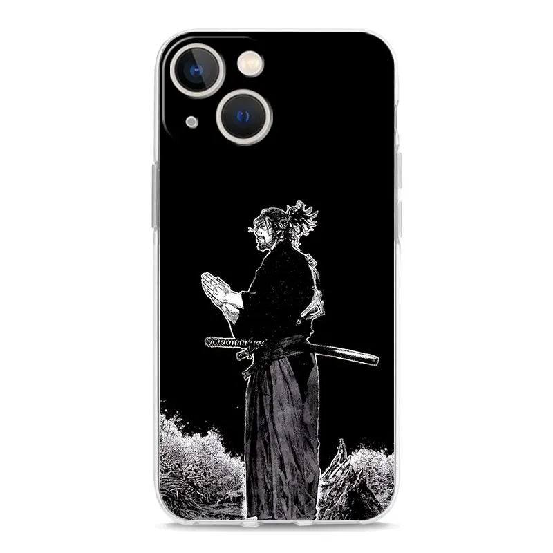 Japanese Bushido Samurai Clear Phone Case with Lens Protector