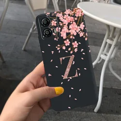 Luxury Black Silicone Soft TPU Phone Case with Elegant Letter Design for Moto G73 (Emerald Green)
