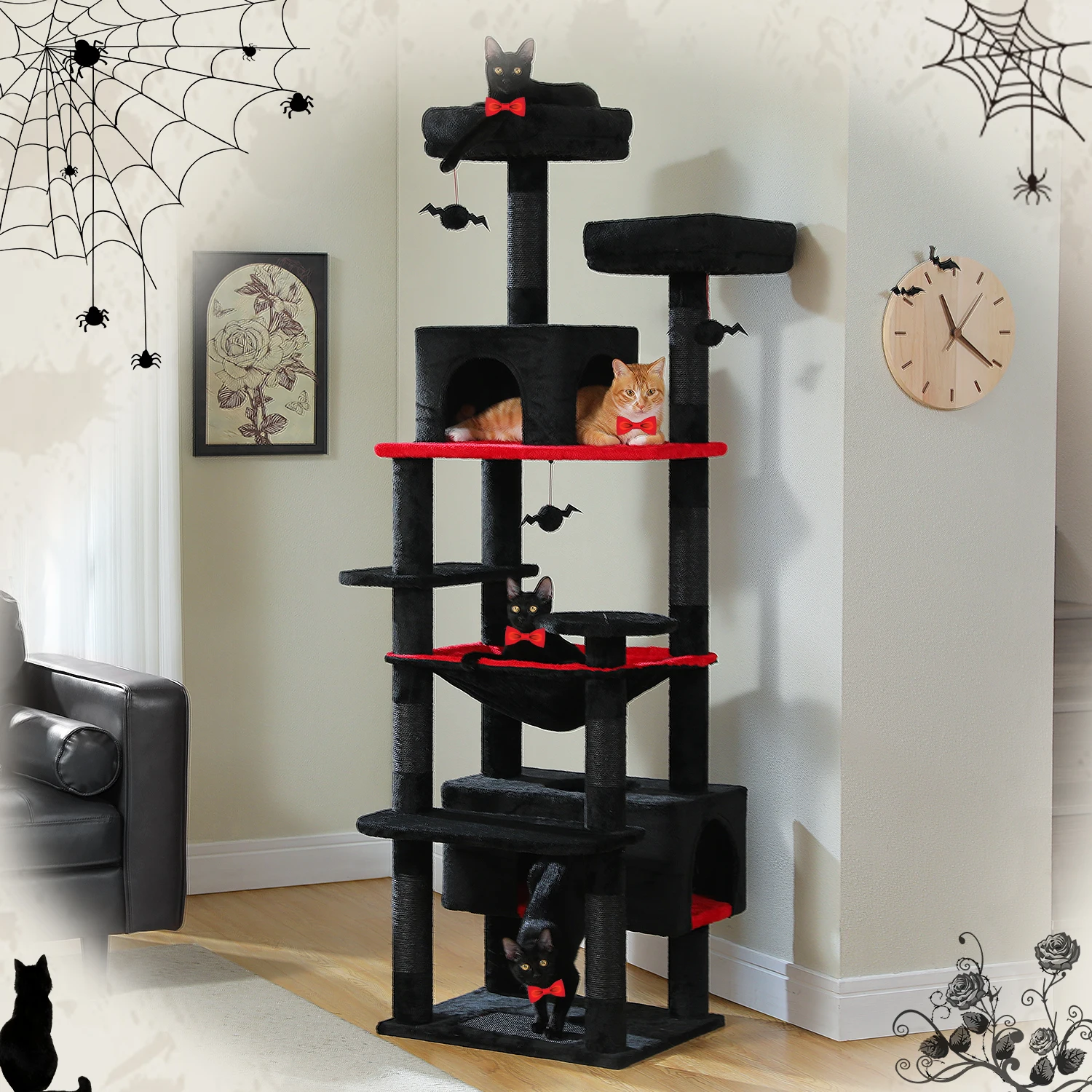 Large Indoor Cat Tree Tower 4