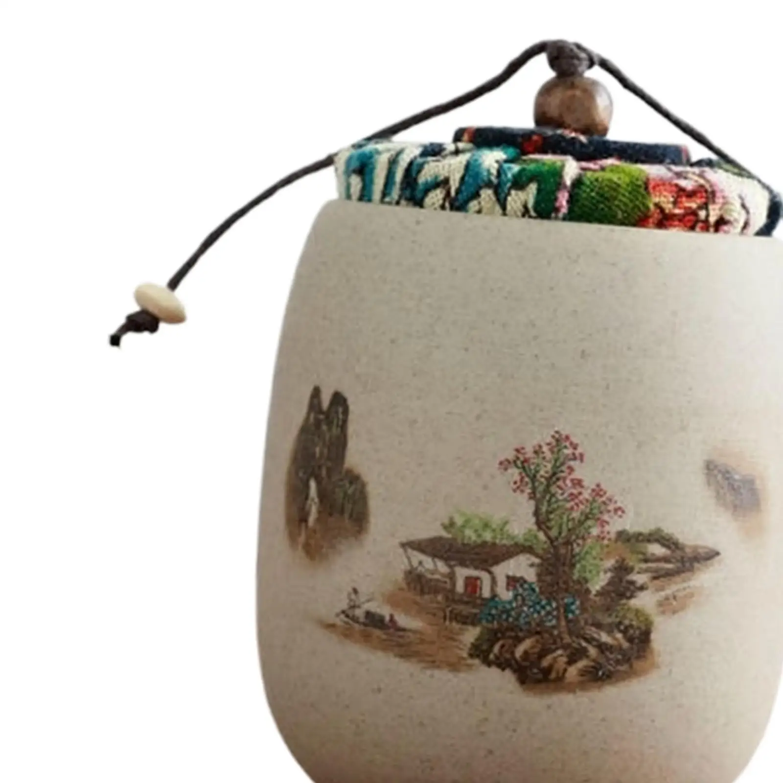 Ceramic Storage Jar Spice Storage Box Ceramic Tea Container Chinese Styles Ceramic Food Storage Jar Sealed Canister Tea Jar Loose Tin For Nuts Coffee Spice