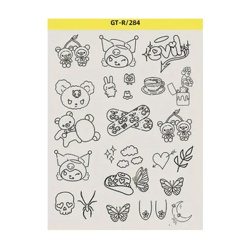 Carta per Trasferimento Tatuaggi con Disegni Pre-Disegnati, Utilizzata dagli Artisti del Tatuaggio, Strumenti per Tatuaggi, Accessori per Tatuaggi, Attrezzatura per Tatuaggi