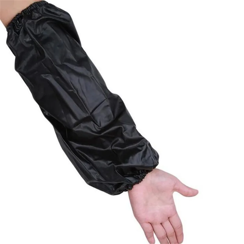 1Pair Oil Proof Waterproof Oversleeve Thick Pvc Safety Sleeves for Housework Adult Arm Long Sleeves Home Kitchen Clean