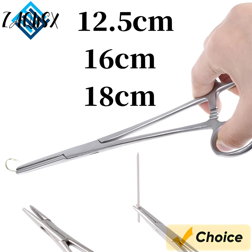 Surgical Forceps Stainless Steel Curved Tip and Straight Tip Forceps Locking Clamps Hemostatic Forceps Arterial Clamp Fish Hook Pliers