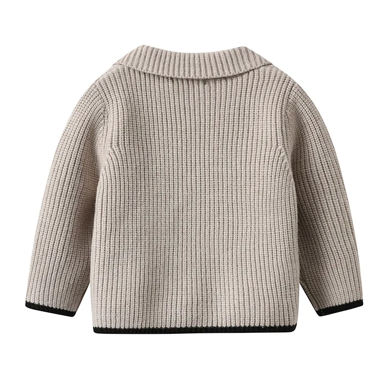 Korean Baby Cardigans Boys Winter Knit Sweaters Coat Kids Double Breasted Sweater Jacket Children Vintage Knitted Cardigans knit sweater