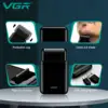 VGR 390 mini single blade cordless beard trimmer razor rechargeable foil electric face body shaver for men 4