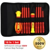 10 In 1 Insulated electrician screwdriver high hardness set household magnetic cross word shaped plum hexagonal screwdriver