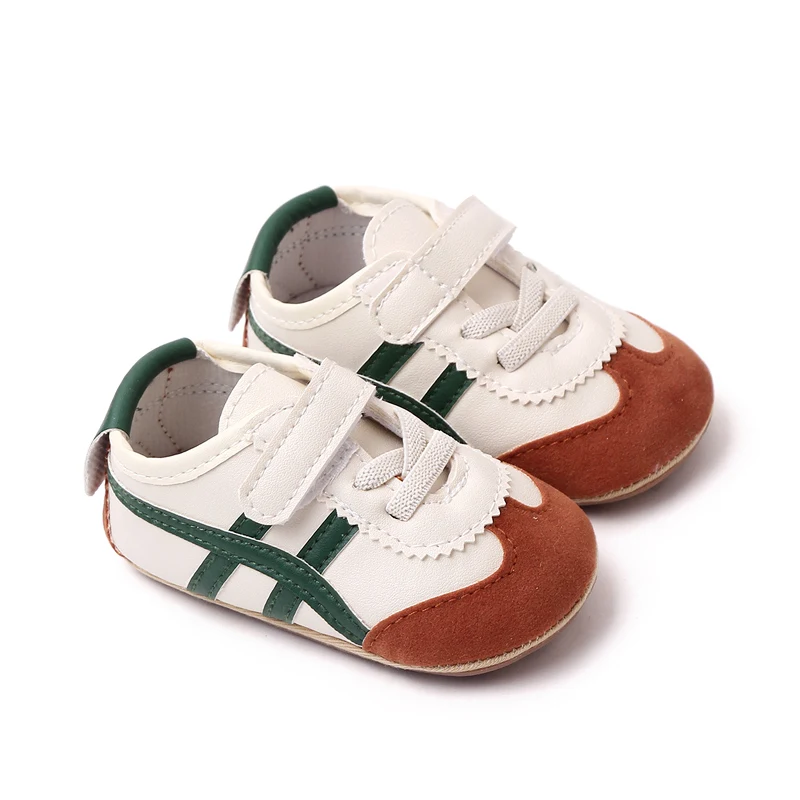 Baby Unisex Sneaker Soft PU and Anti-slip TPR Baby Spring and Autumn Prewalking Shoes Toddler 3 to 6 Month First Step Shoes 2023 6