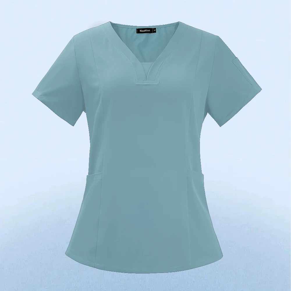 Medical Scrubs Tops for Women Hospital Doctor Nurse