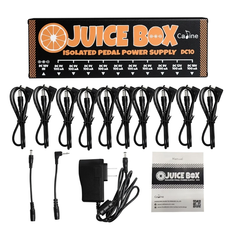 

Guitar Pedal Power Supply Effect Pedal Board Power Supply 10 Isolated Output for 9V/12V/18V Pedal Power with Blue TOP quality