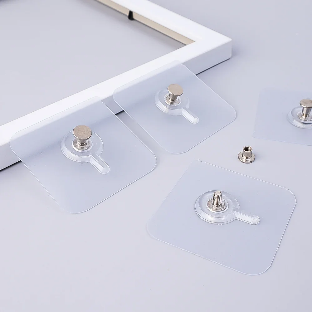 Self Adhesive Wall Hooks 10Pcs/set Seamless Self Adhesive Nail Hook No Drilling Holder Wall Hangers for Photo Frame Painting Picture Poster Clock Hanging self adhesive hooks multifunctional hooks self adhesive wall hooks