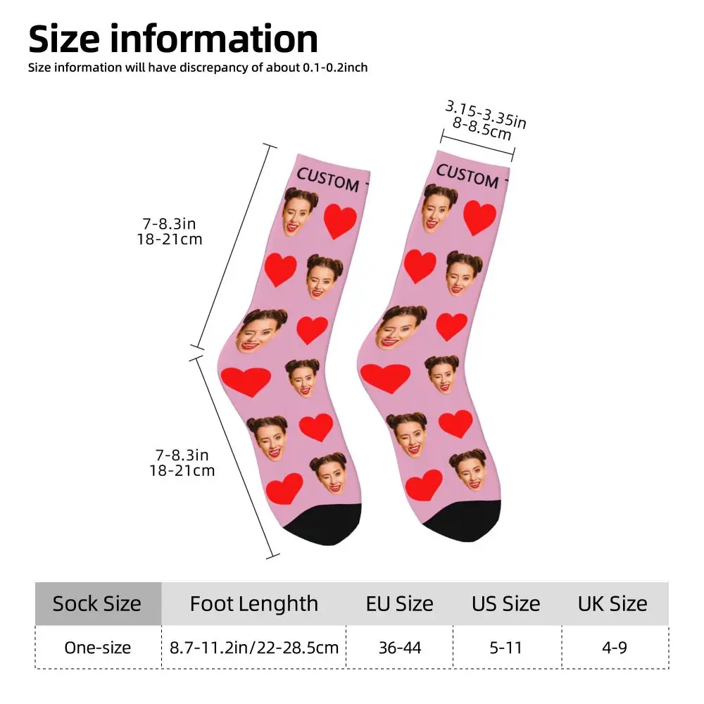 Personal Custom Avatar Printed Socks Cozy Sport Middle Tube Socks Cotton for Unisex Birthday Present 45 Seacb8440cdaf467299481ee1fffd5bce9