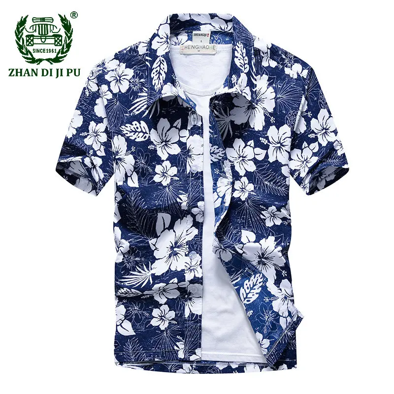 

Mens Summer Hawaiian Beach Shirt Short Sleeve Floral Loose Shirts for Men Casual Vacation Holiday Clothing Camisas Blusas 5XL