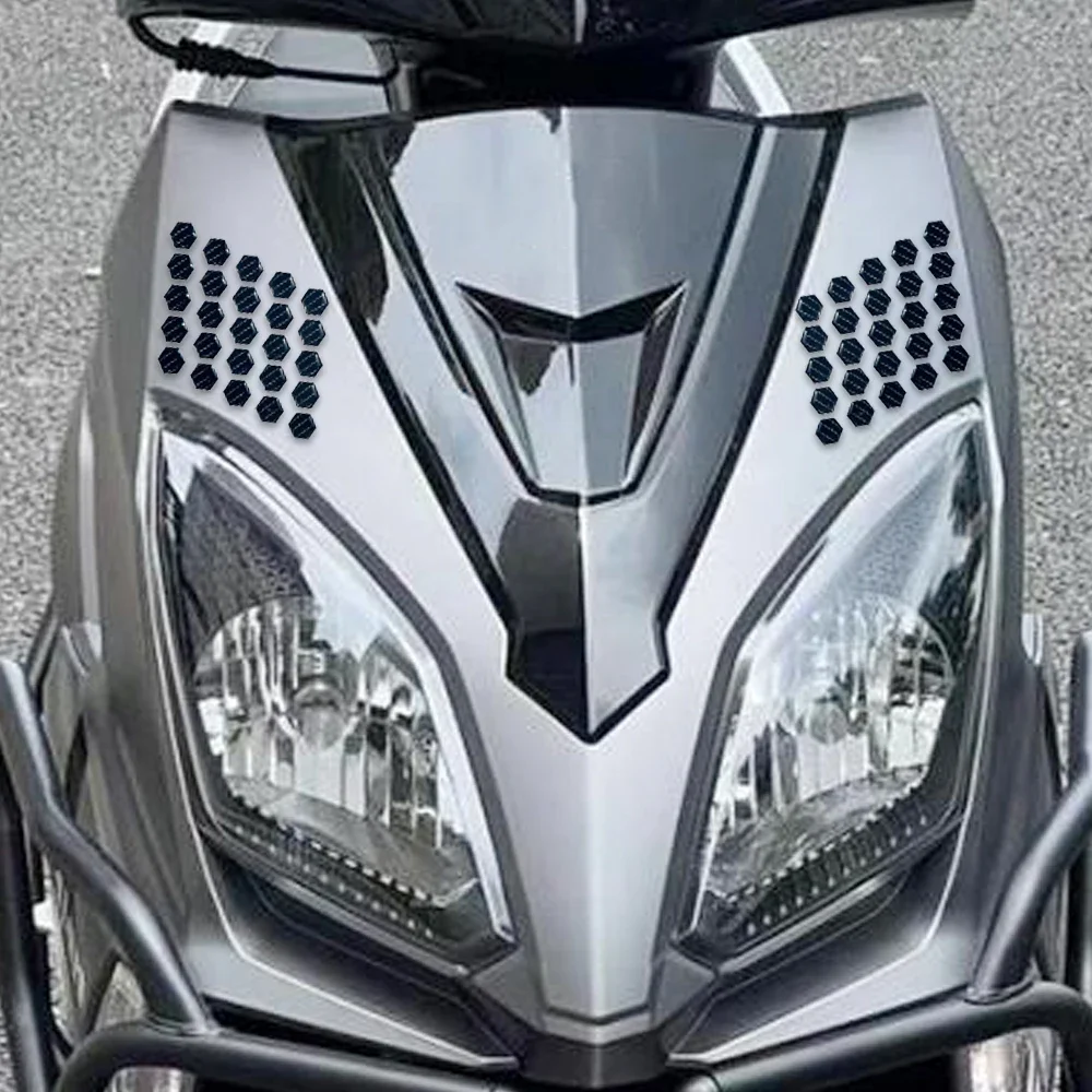 Motorcycle Protective 3D Hexagonal Waterproof Rubber Decal
