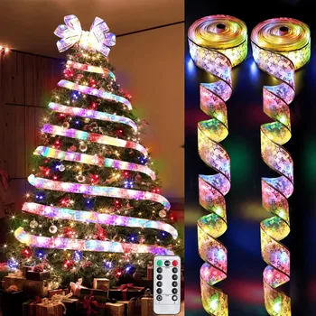Christmas Ribbon Fairy Lights 1