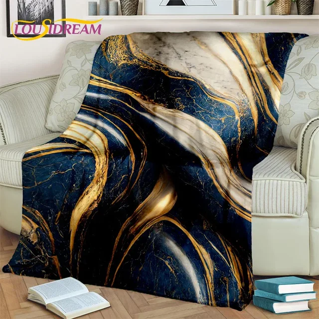 3D Marble Pattern Blanket 3
