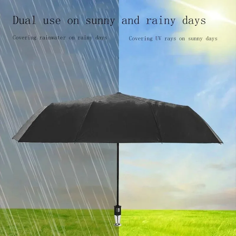 For Mercedes-Benz BMW Audi Rolls-royce 10 Bone Automatic Three-fold Luxury Cars Short Handle Advertising Umbrella