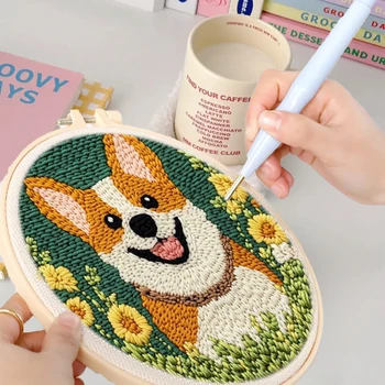 Cute Animal Punch Needle Kit 1