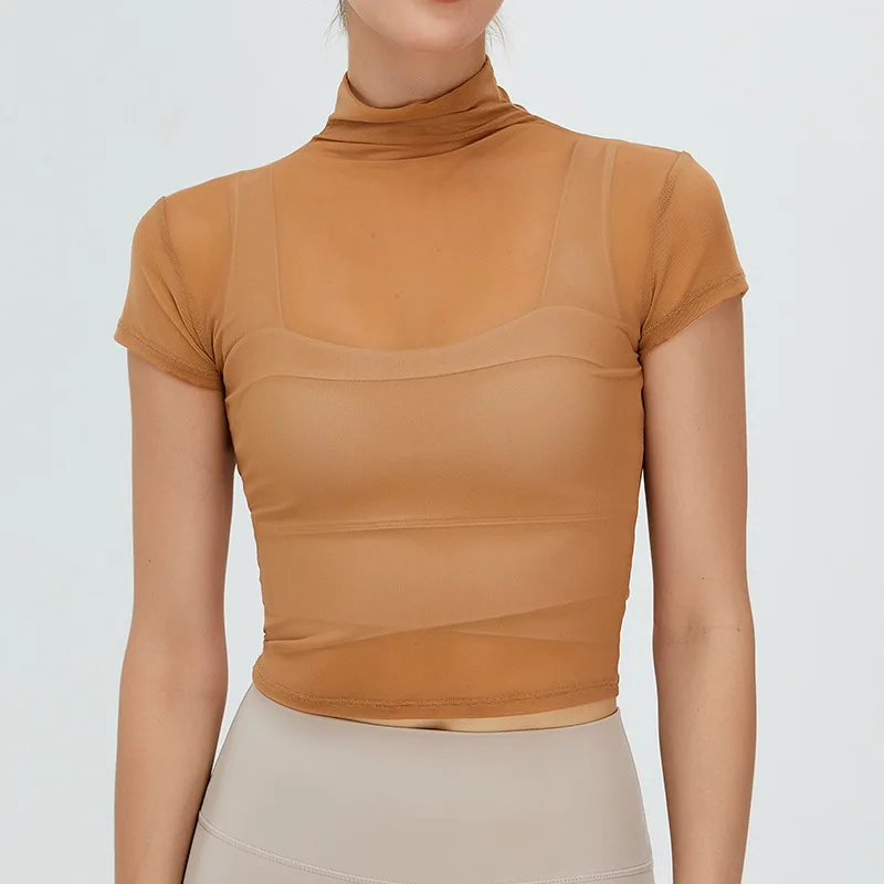 

Ladies Sportswear Yoga Wear Women Crop Top Fashion Yoga T-Shirts Gym Workout T Shirts Breathable Short Sleeve Blouse Sportswear