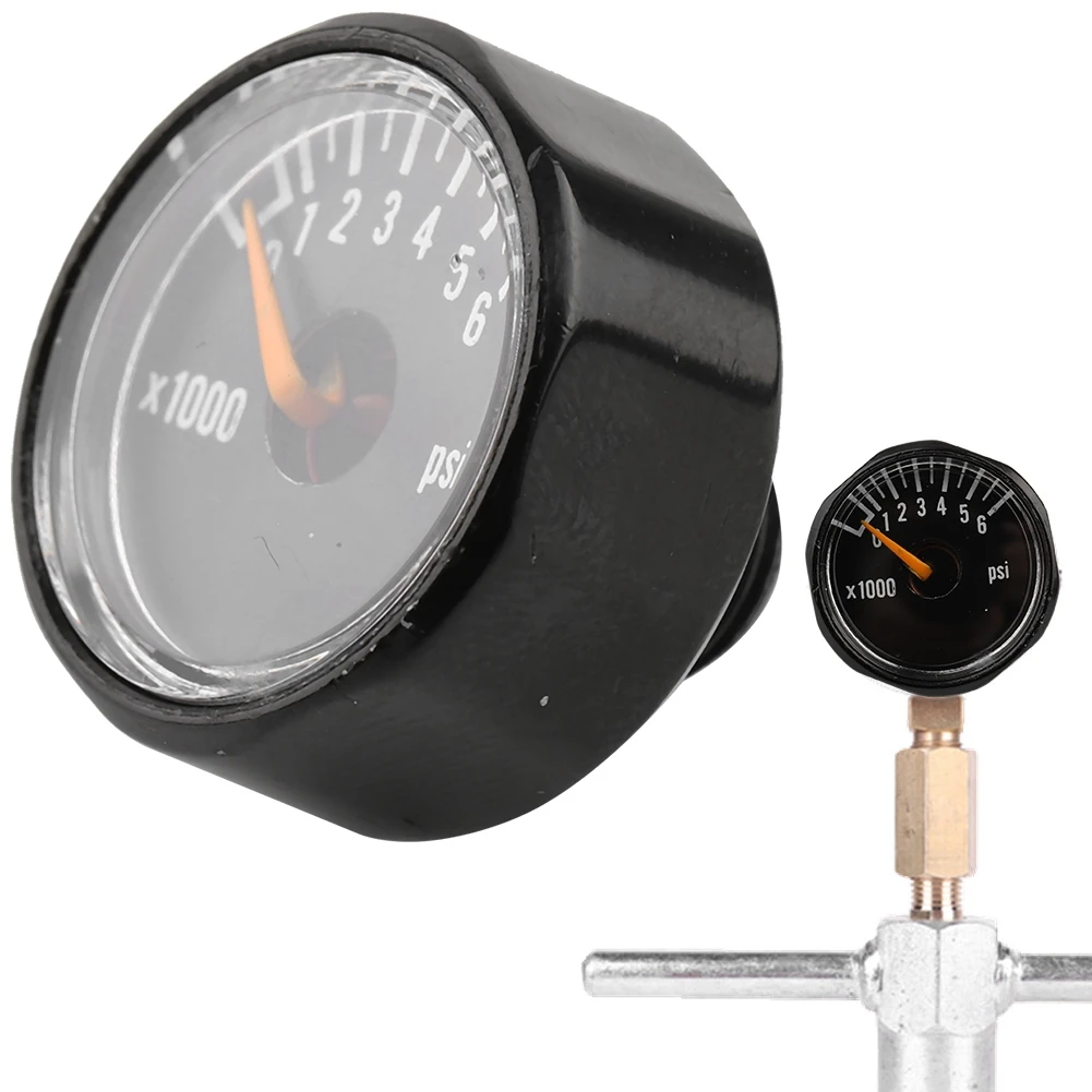 Paintball Air Pressure Gauge 3000/6000psi Alloy Mini Micro Manometer 1/8NPT Threads Air Fill Station Paintball Accessory