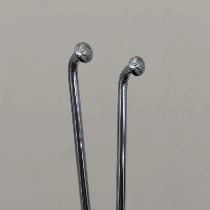 니플이 있는 전기 자전거 휠 스포크, 40 개, 12G 직경 2.6mm 소재, 45 스틸 J-밴드 동일 직경 실린더 바디