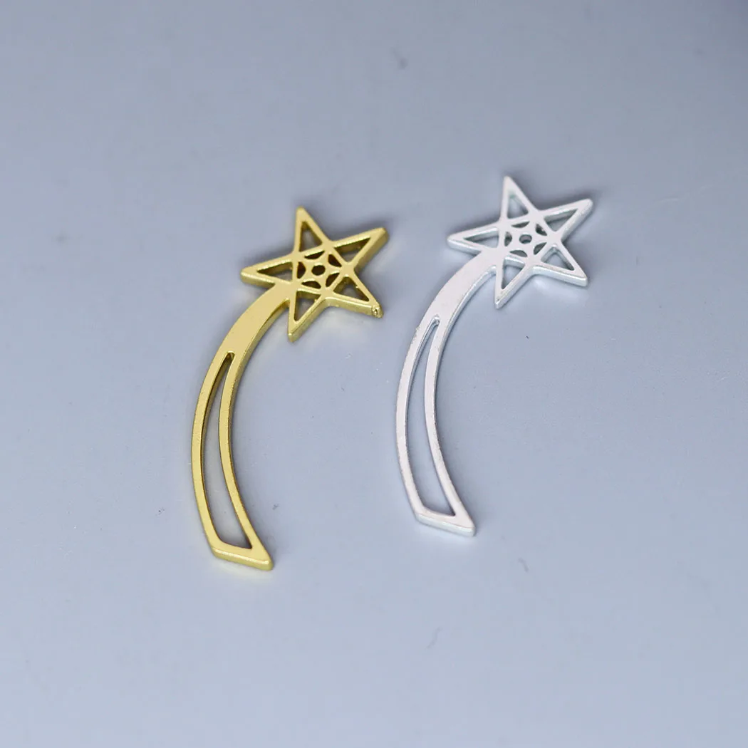 

5pcs/lot Korea Falling Star Charm Geometric Pendant for Jewelry Making DIY Women Choker Crafts Supplier Kawaii Charms