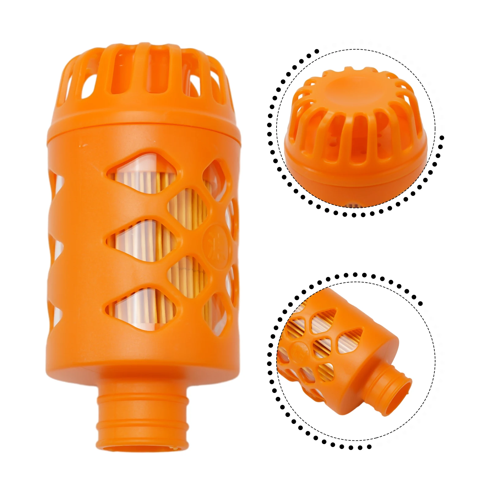 

Car Truck Air Diesel Parking Heater Silent Air Intake Orange Van Bus Air Intake Heating Filter System 25mm