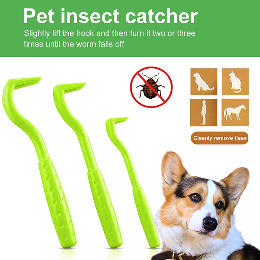 3-30PCS Flea Remover Hook Tick Remover Tweezer Tick Pull Cat Dog Grooming Insect Clips Kittens Lice Removal Pet Cleaning Tools - Image 3