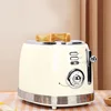 Toaster 1PC Glossy Retro Stainless Steel Toaster Household Multifunction Breakfast Heating Sandwich Toast Bread 3