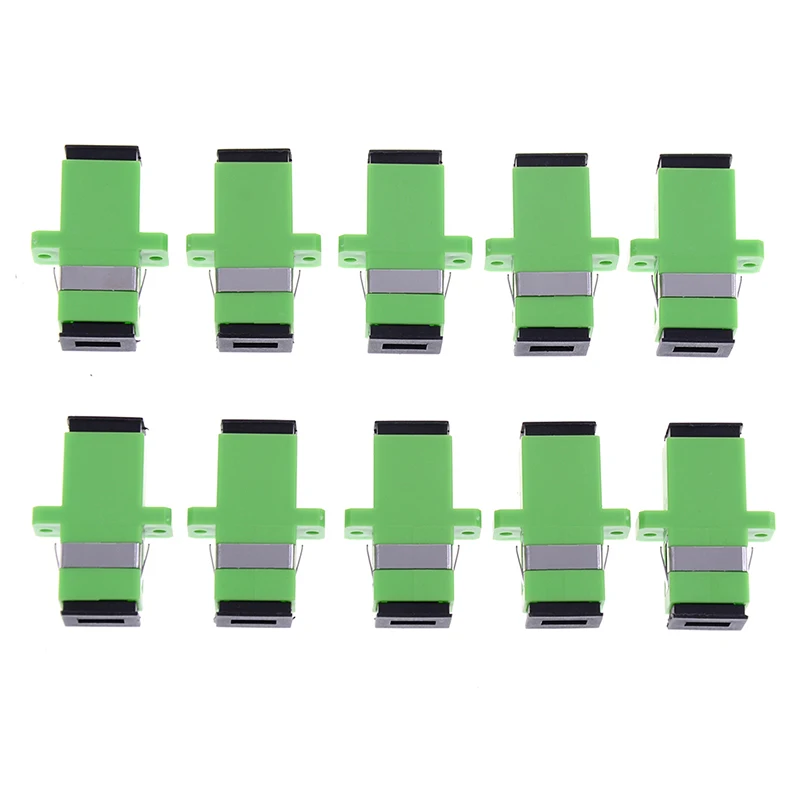 10PCS/bag Sc Apc Simplex Mode Fiber Optic Adapter Sc Apc Optical Fiber Coupler Connector