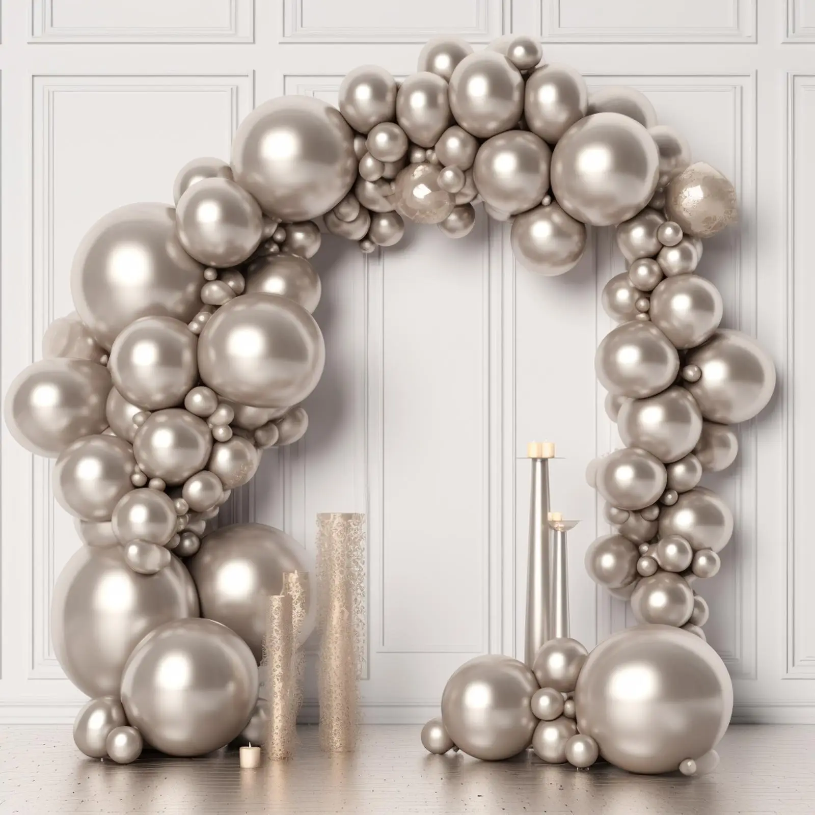 

9 шт. набор метрических шаров для вечеринки на день рождения металлические серебристые шары серебряные украшения для вечеринки металлические шары для вечеринок