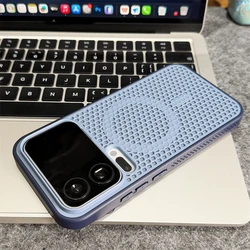 Magnetic Honeycomb Cooling Wireless Charging Breathable Shockproof Case - Xiaomi Mi 17 Pro (SSSR Blue)