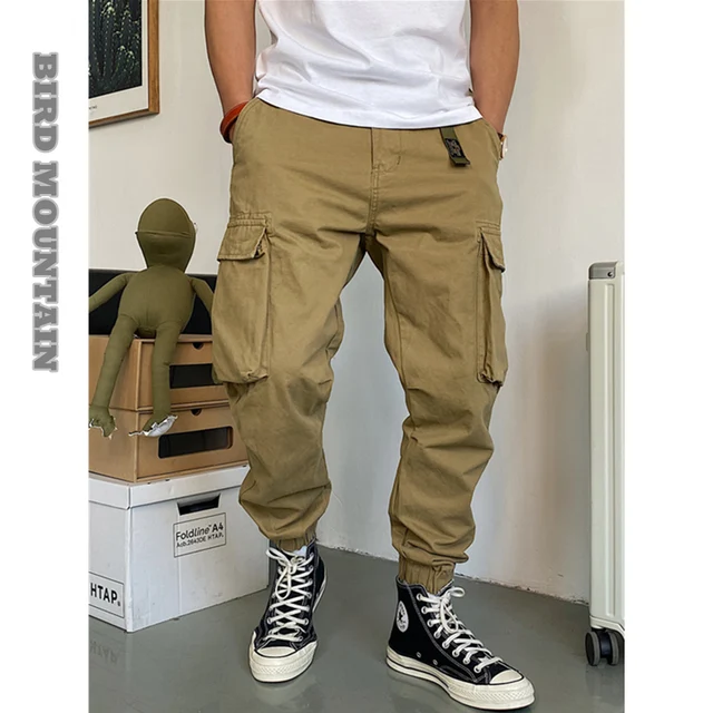High quality cargo pants with belt
