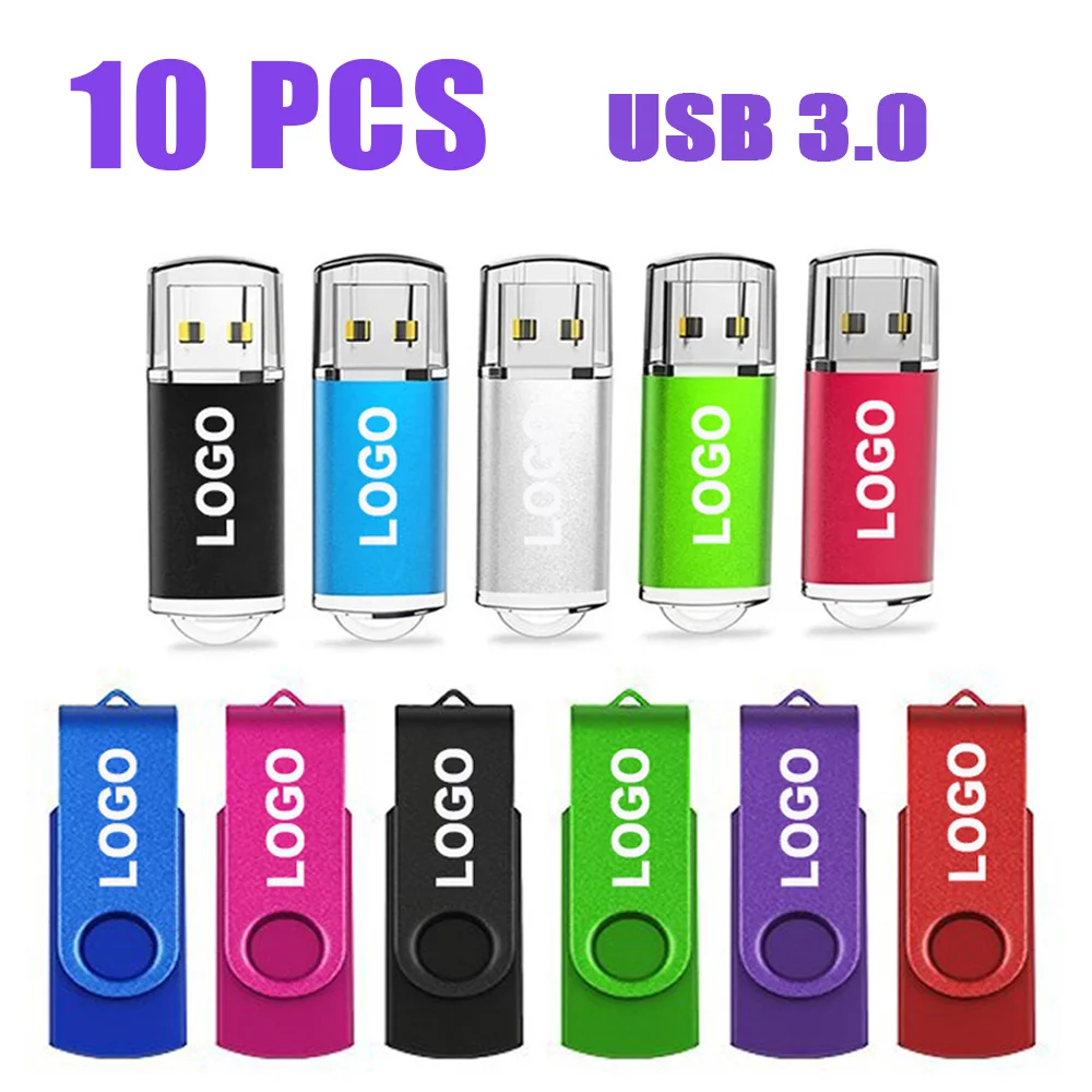 

10 шт., высокоскоростной флеш-накопитель USB 128, 3,0 ГБ, 8 ГБ, 16 ГБ, 32 ГБ, 64 ГБ